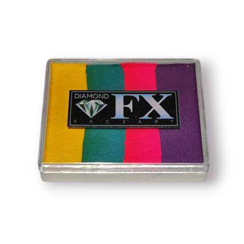 Farba do malowania twarzy i ciała Diamond FX Split Cake 50g Tropic Topic