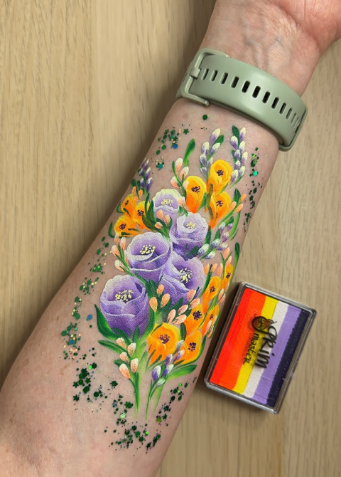 Farba do malowania twarzy i ciała GrimMaster 30 g Split Cake ST703