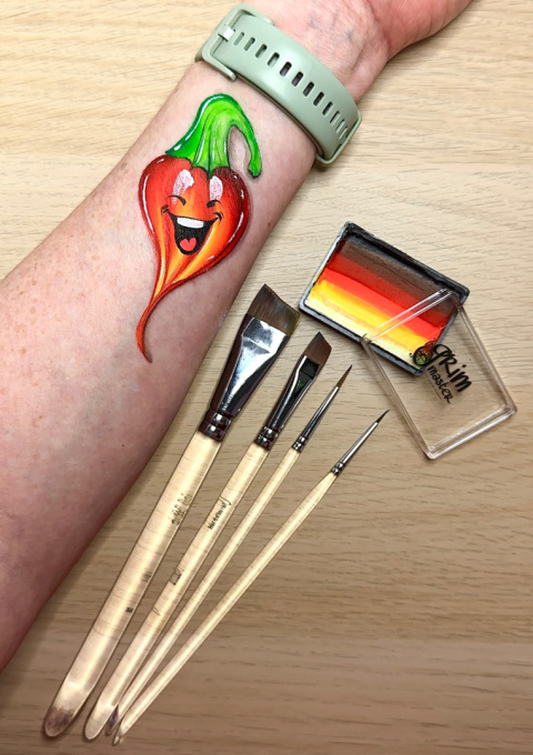 Farba do malowania twarzy i ciała GrimMaster 30 g Split Cake ST704