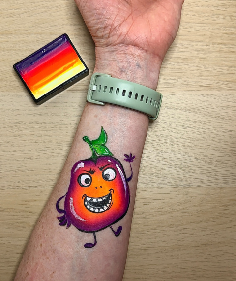 Farba do malowania twarzy i ciała GrimMaster 30 g Split Cake ST704