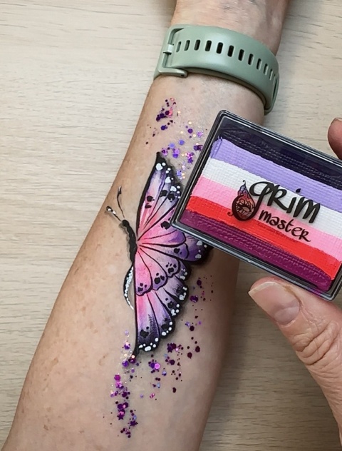 Farba do malowania twarzy i ciała GrimMaster 30 g Split Cake ST710