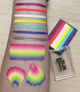 Farba do malowania twarzy i ciała GrimMaster 30 g Split Cake ST711