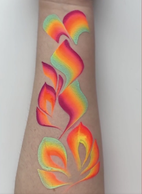 Farba do malowania twarzy i ciała GrimMaster 30 g Split Cake ST712