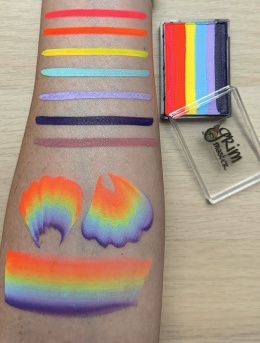 Farba do malowania twarzy i ciała GrimMaster 30 g Split Cake ST714