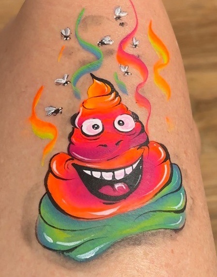 Farba do malowania twarzy i ciała GrimMaster 30 g Split Cake ST714