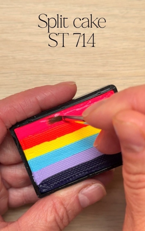 Farba do malowania twarzy i ciała GrimMaster 30 g Split Cake ST714