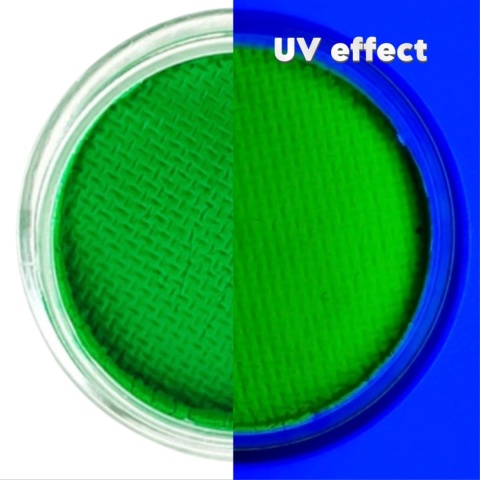 Farba do malowania twarzy i ciała GrimMaster UV Neon Green 10 g