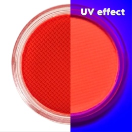 Farba do malowania twarzy i ciała GrimMaster UV Neon Red Orange 10 g