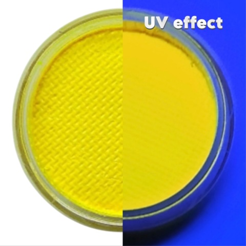 Farba do malowania twarzy i ciała GrimMaster UV Neon Yellow 10 g