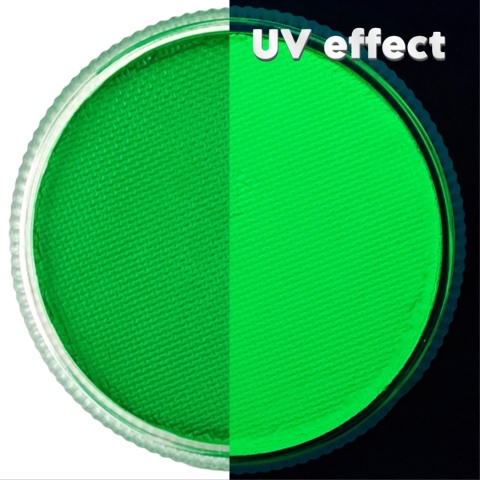Farba do malowania twarzy i ciała GrimMaster UV Green 32g