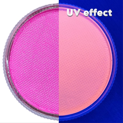 Farba do malowania twarzy i ciała GrimMaster UV NEON HOT PINK 32g