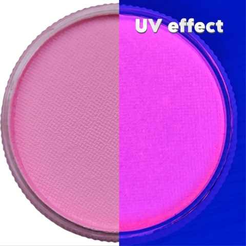 Farba do malowania twarzy i ciała GrimMaster UV NEON PASTEL PINK 32 g