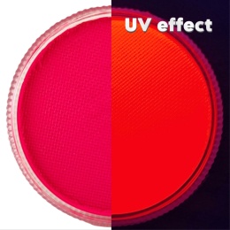 Farba do malowania twarzy i ciała GrimMaster UV NEON PINK 32g