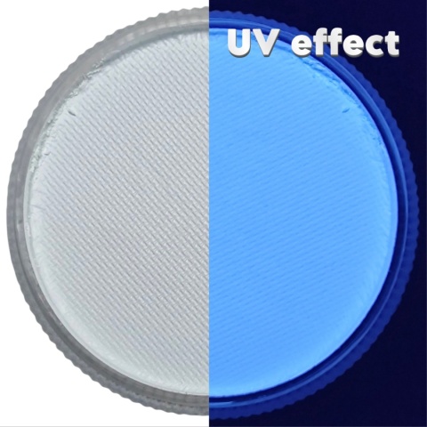 Farba do malowania twarzy i ciała GrimMaster UV NEON WHITE 32g