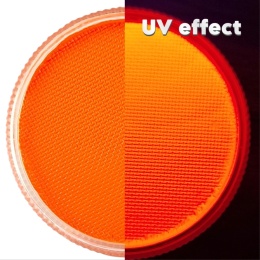 Farba do malowania twarzy i ciała GrimMaster UV Orange 32g