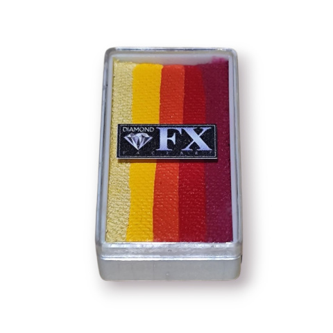 Farba do twarzy i ciała Diamond FX Split Cake 28 g Sunset