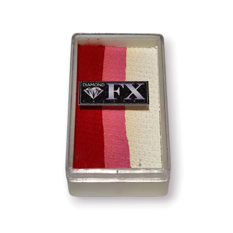 Farba do twarzy i ciała Diamond FX Split Cake 28 g Strawberry Delight