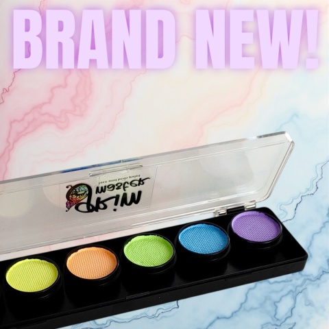 Paleta farb do malowania twarzy i ciała GrimMaster MARSHMALLOW DREAM 6 x 4g