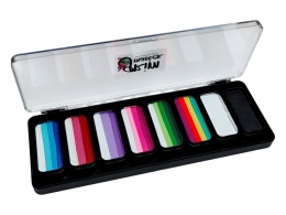 Paleta farb do malowania twarzy i ciała GrimMaster BRIGHT& BOLD mix 8 x 13g