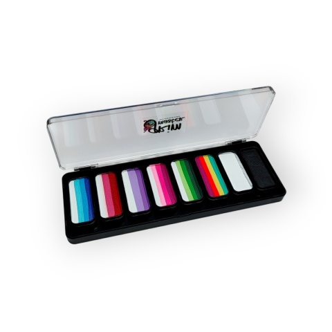 Paleta farb do malowania twarzy i ciała GrimMaster BRIGHT& BOLD mix 8 x 13g