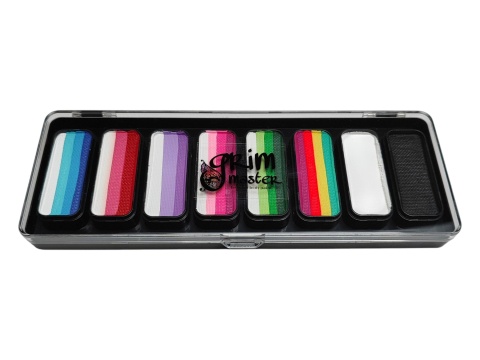 Paleta farb do malowania twarzy i ciała GrimMaster BRIGHT& BOLD mix 8 x 13g
