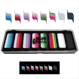 Paleta farb do malowania twarzy i ciała GrimMaster BRIGHT& BOLD mix 8 x 13g