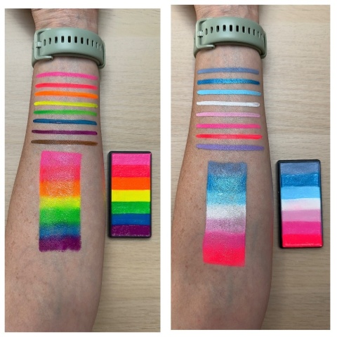 Paleta farb do malowania twarzy i ciała GrimMaster Barcelona 6 x 25G