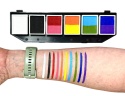 Paleta farb do malowania twarzy i ciała GrimMaster Basic Colors 6 x 10 g