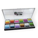 Paleta farb do malowania twarzy i ciała GrimMaster mix kolorów 12 x 10G Santorini