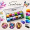 Paleta farb do malowania twarzy i ciała GrimMaster mix kolorów 12 x 10G Santorini