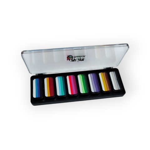 Paleta farb do malowania twarzy i ciała GrimMaster FACE PARADE mix 8 x 13g