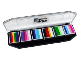 Paleta farb do malowania twarzy i ciała GrimMaster MACAU mix 6 x 10g