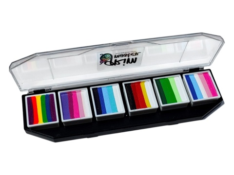 Paleta farb do malowania twarzy i ciała GrimMaster MACAU mix 6 x 10g