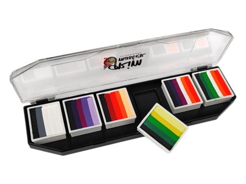 Paleta farb do malowania twarzy i ciała GrimMaster BANGKOK mix 6 x 10g