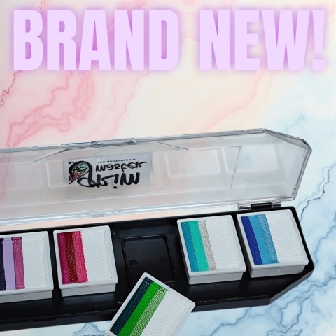 Paleta farb do malowania twarzy i ciała GrimMaster REYKJAVIK mix 6 x 10g