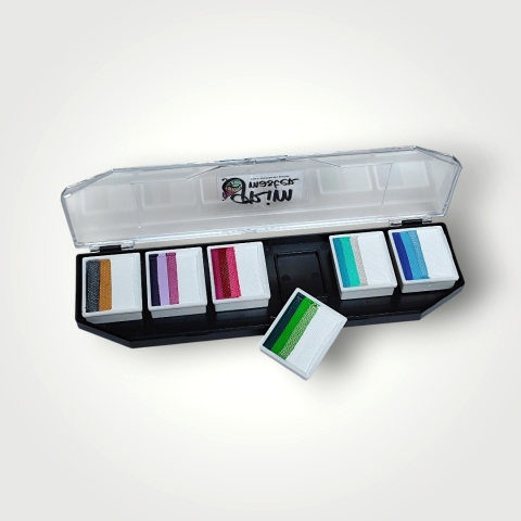 Paleta farb do malowania twarzy i ciała GrimMaster REYKJAVIK mix 6 x 10g