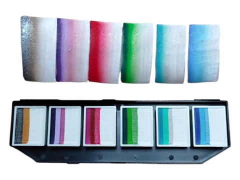 Paleta farb do malowania twarzy i ciała GrimMaster REYKJAVIK mix 6 x 10g