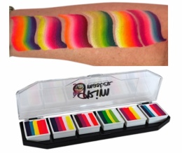 Paleta farb do malowania twarzy i ciała GrimMaster RIO MIX 6 x 10 g