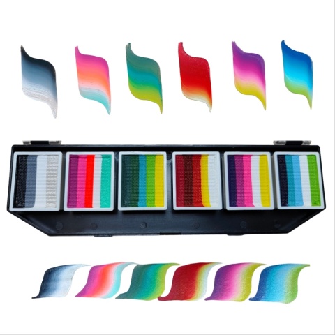 Paleta farb do malowania twarzy i ciała GrimMaster TOKYO mix 6 x 10g