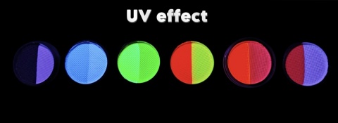 Paleta farb do malowania twarzy i ciała GrimMaster dwukolorowe 6 x 4g