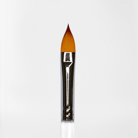 Pędzel do kwiatów syntetyczny GrimMaster Flora - Flat Pointy #4