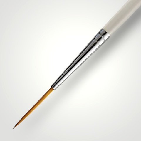 Pędzel linearny cienki syntetyczny GrimMaster Liner #1