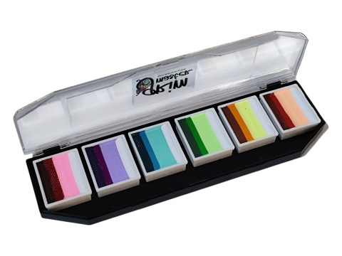 Paleta farb do malowania twarzy i ciała GrimMaster BURANO mix 6 x 10g