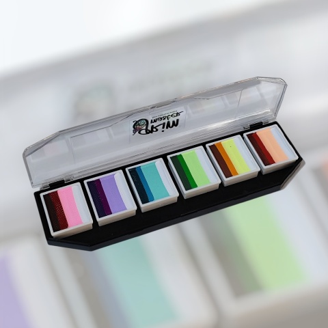 Paleta farb do malowania twarzy i ciała GrimMaster BURANO mix 6 x 10g