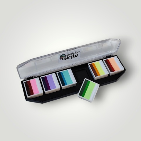Paleta farb do malowania twarzy i ciała GrimMaster BURANO mix 6 x 10g