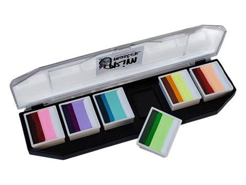 Paleta farb do malowania twarzy i ciała GrimMaster BURANO mix 6 x 10g
