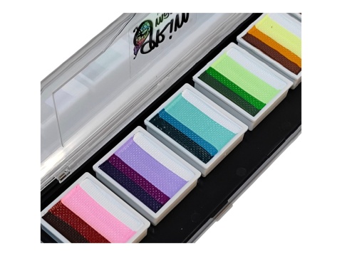 Paleta farb do malowania twarzy i ciała GrimMaster BURANO mix 6 x 10g