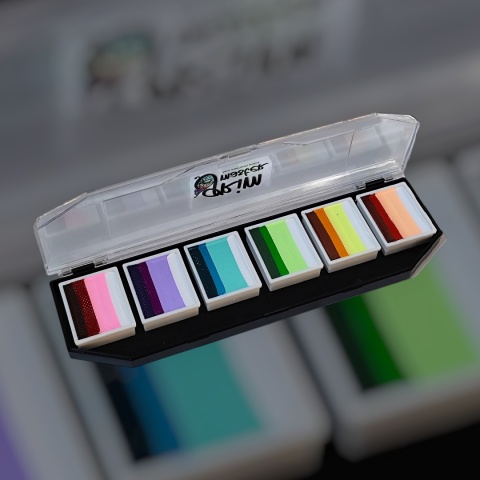 Paleta farb do malowania twarzy i ciała GrimMaster BURANO mix 6 x 10g