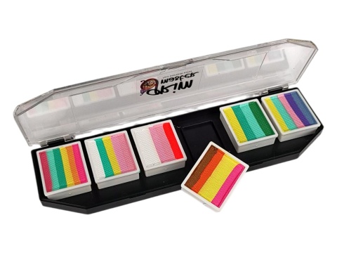Paleta farb do malowania twarzy i ciała GrimMaster CASABLANCA mix 6 x 10g