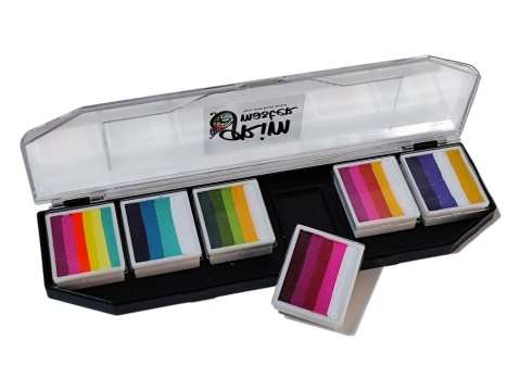 Paleta farb do malowania twarzy i ciała GrimMaster IBIZA mix 6 x 10g